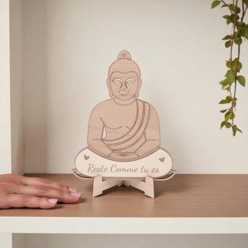 Bouddha en bois Personnalisé