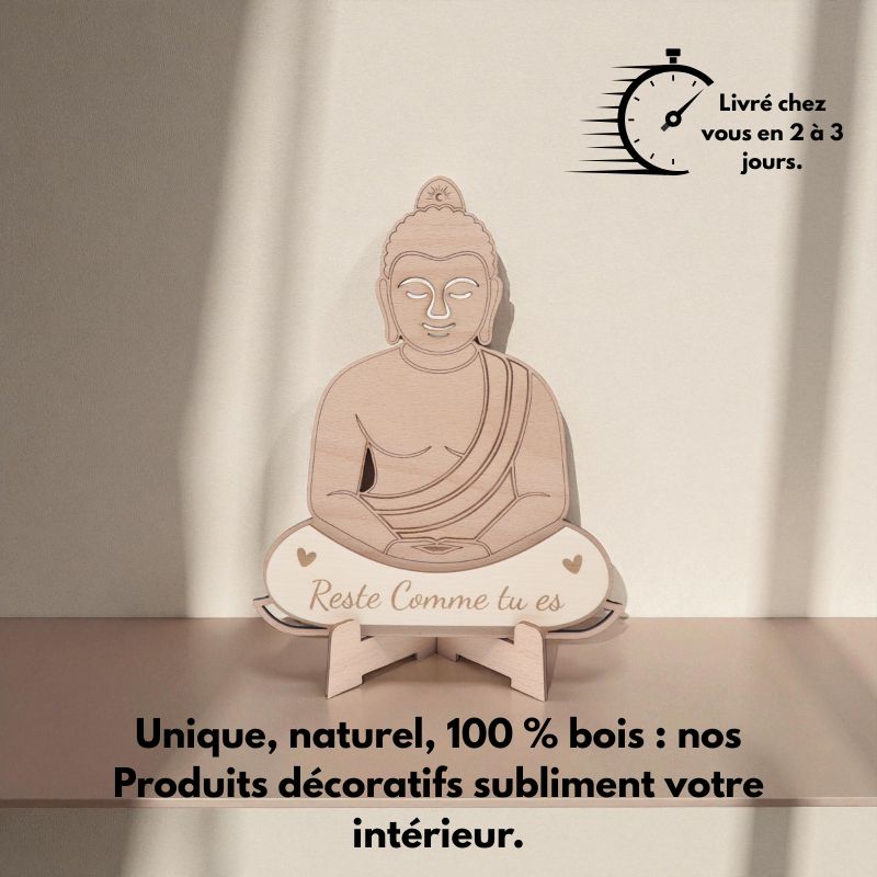Bouddha en bois Personnalisé