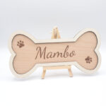 plaque chien personnalisee os