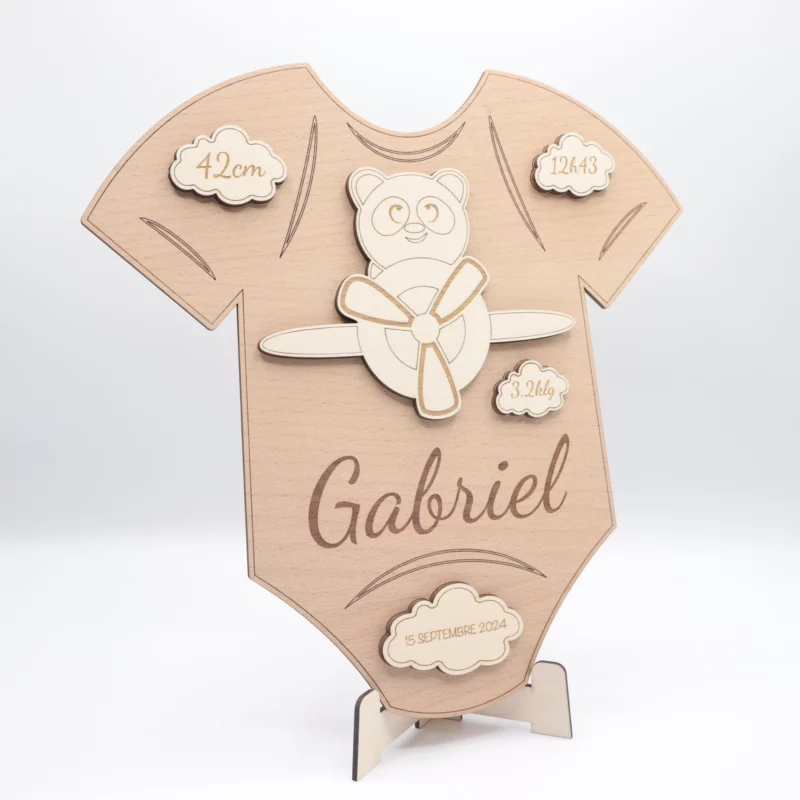 body personnalise garcon naissance