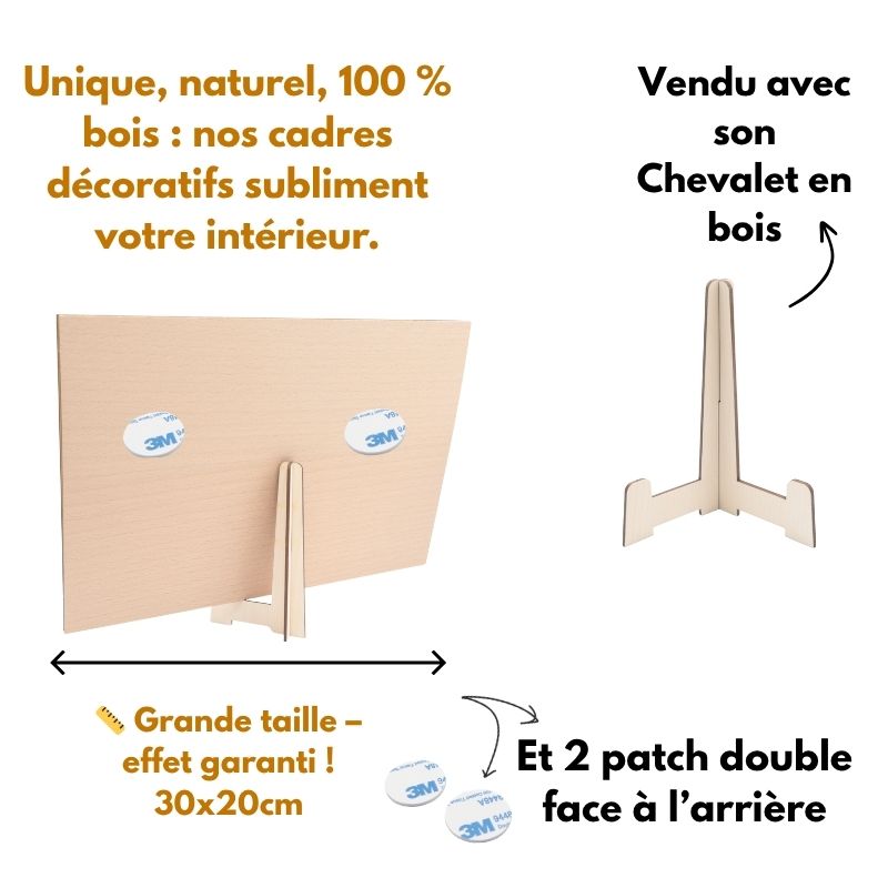 Arbre de vie personnalisé en bois - Cadre 30x20 cm