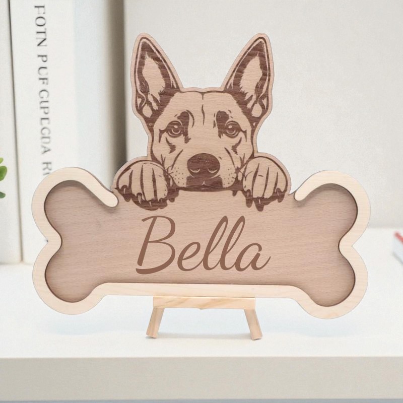 Os bois gravé, Bull Terrier