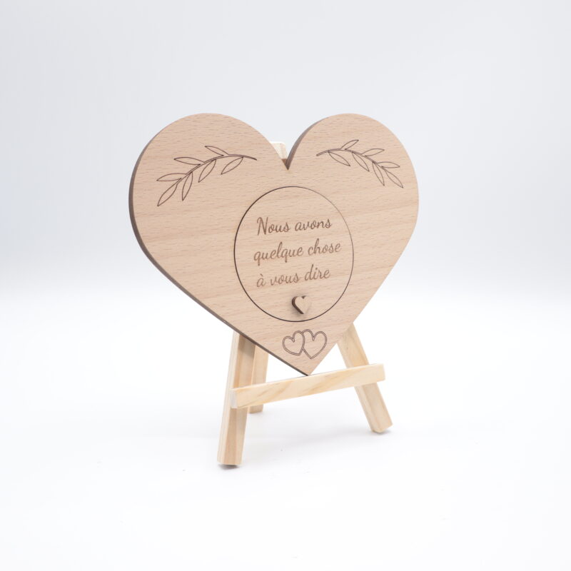 Boite à annonce personnalisée - Coeur