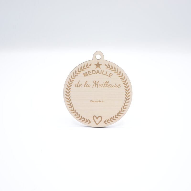 Médaille personnalisée en bois