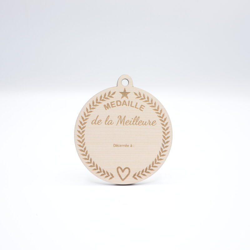 Médaille personnalisée en bois