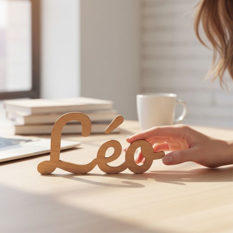 Prénom en bois découpé — Personnalisé