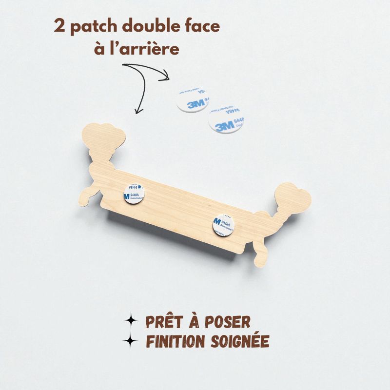 Prénom enfant gravé sur bois, Ballons