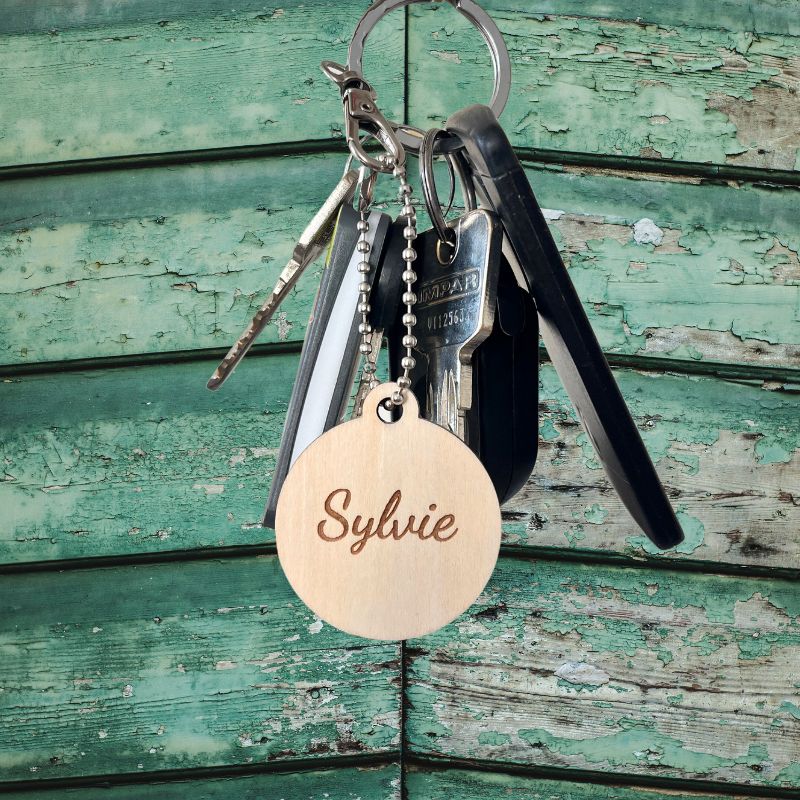 Porte clé en bois 100% Personnalisable