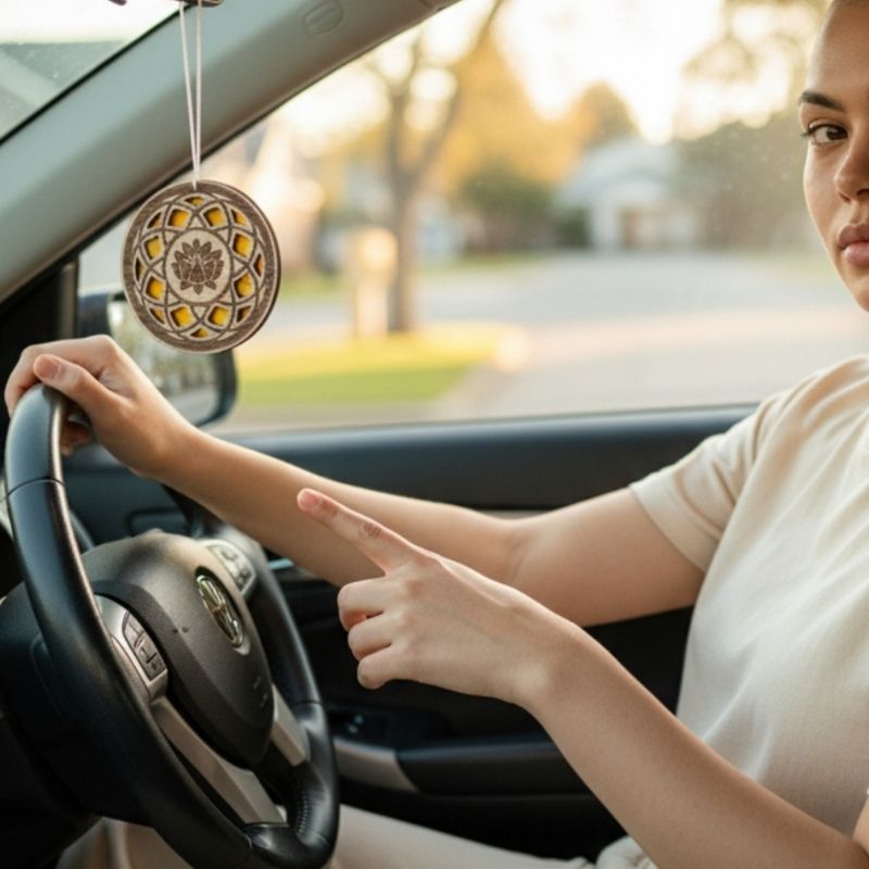 Diffuseur de parfum en bois personnalisé – Mandala