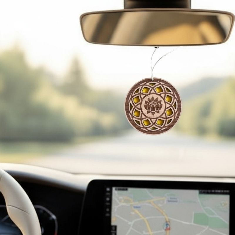 Diffuseur de parfum en bois personnalisé – Mandala