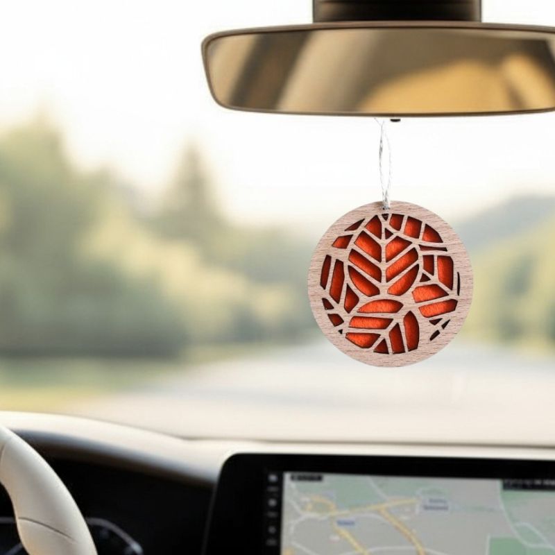 Diffuseur de parfum en bois personnalisé – Feuille