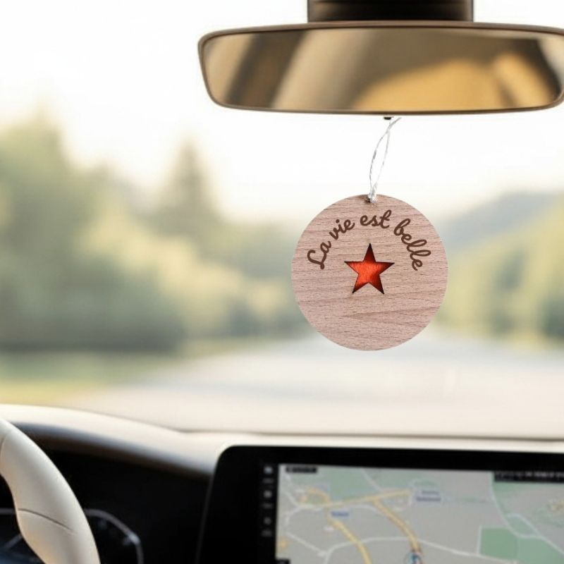 Diffuseur de parfum en bois personnalisé – Feuille