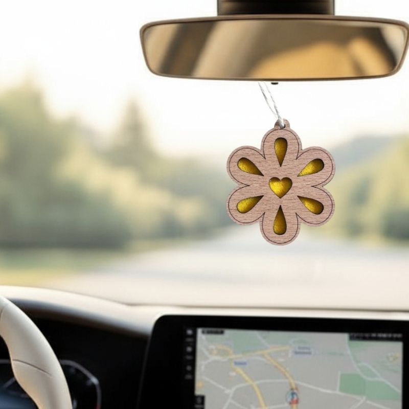 Diffuseur de parfum en bois personnalisé – Fleur