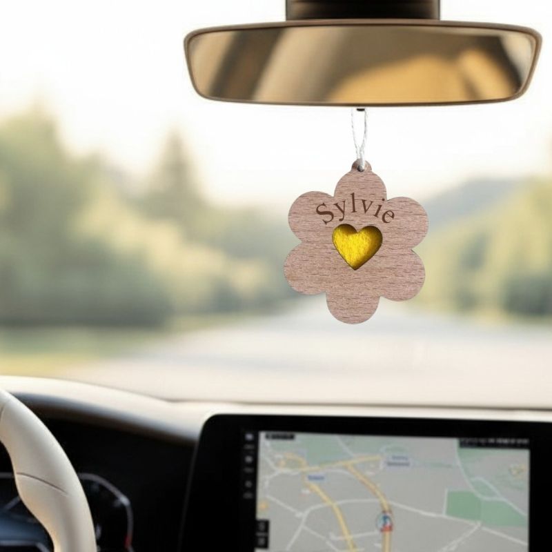 Diffuseur de parfum en bois personnalisé – Fleur