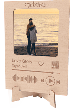 cadre photo personnalise chanson