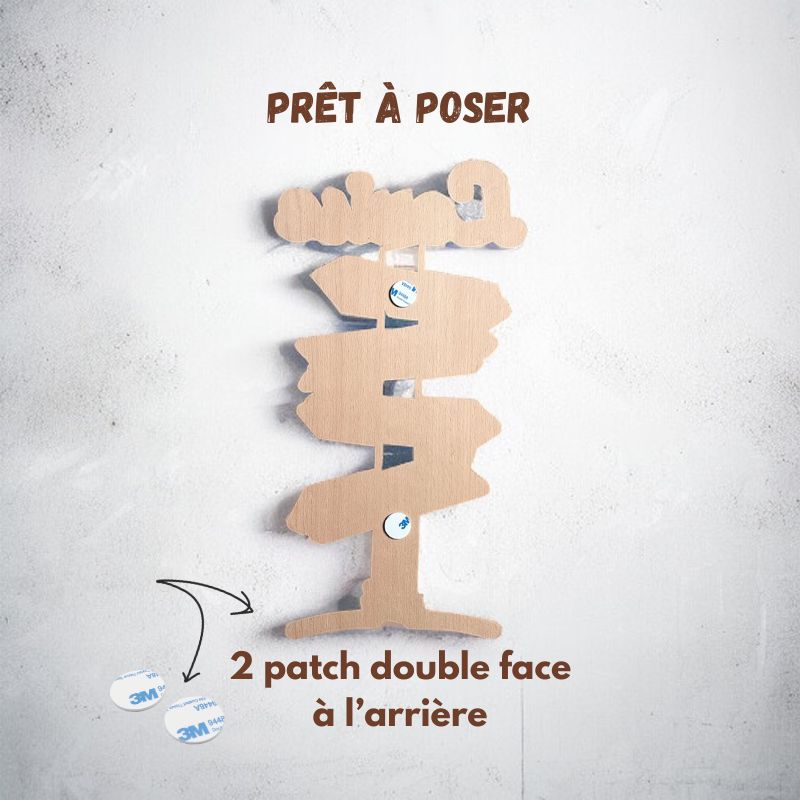 Pancarte prénom bébé en bois – Cadeau de naissance sur mesure