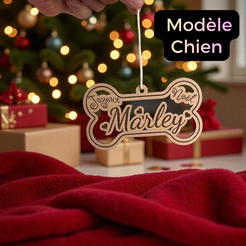 Boule de Noël Personnaliser, Chat & Chien