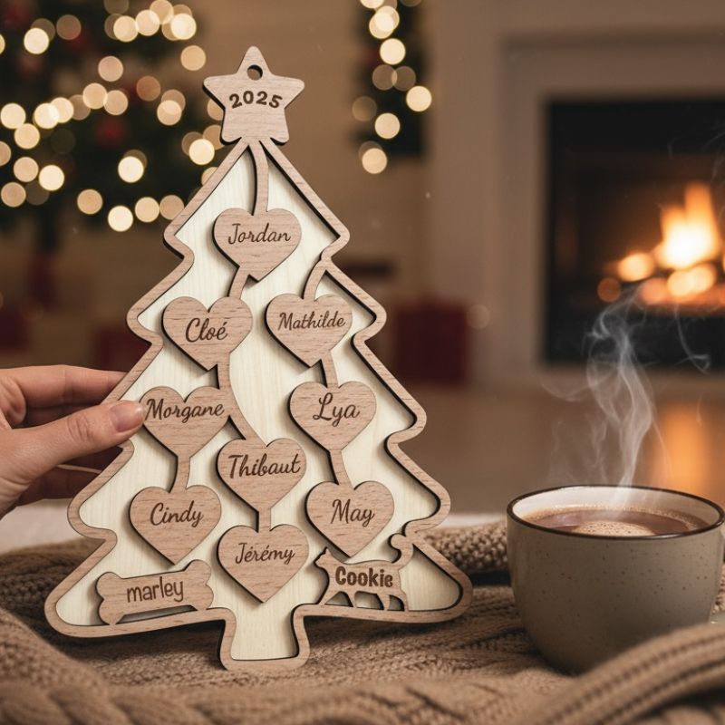 Cadeau Famille Personnaliser: Un Sapin Inoubliable
