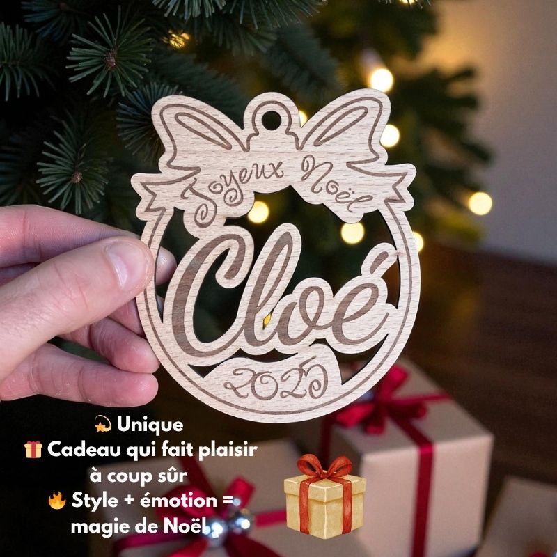 Boule de Noël Personnaliser pour Cadeaux Uniques