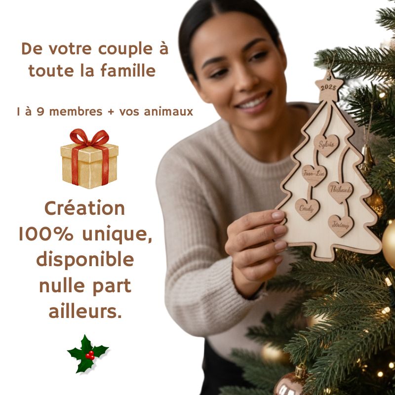 Cadeau Famille Personnaliser: Un Sapin Inoubliable