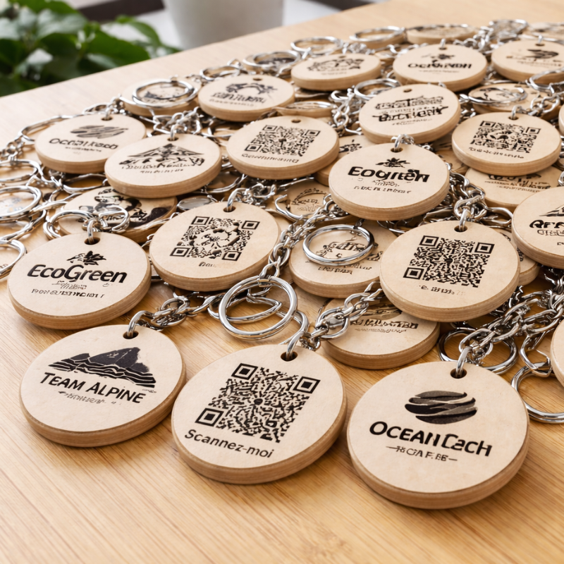 Porte-clés personnalisés en grande quantité – Goodies entreprise 100 % sur mesure