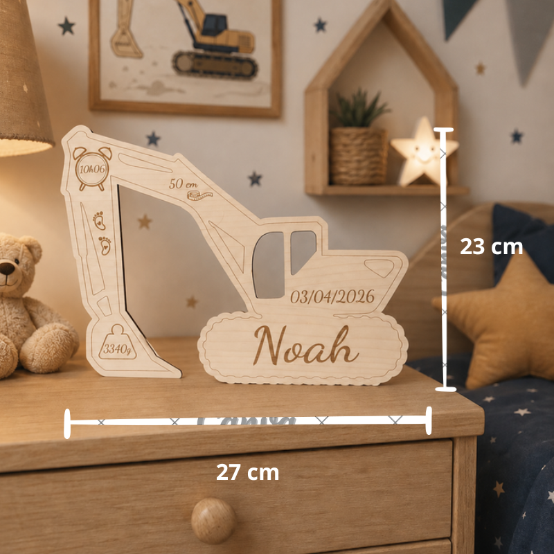 décoration en bois, cadeau de naissance à personnalisé