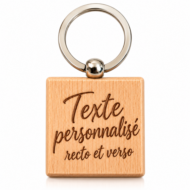porte cles personnaliser forme carré