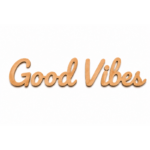 Good Vibes en bois de hêtre 60 cm, fabrication artisanale française